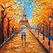 Painting You and Me in Paradise by Pigni Diana | Painting Figurative Landscapes Urban Nature Oil