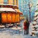 Painting It’s the Most Wonderful Time of the Year by Pigni Diana | Painting Figurative Landscapes Urban Architecture Oil