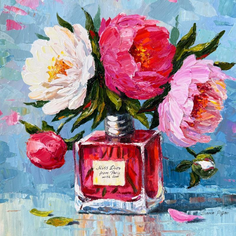 Gemälde A Scent of Paris von Pigni Diana | Gemälde Figurativ Natur Alltagsszenen Stillleben Acryl