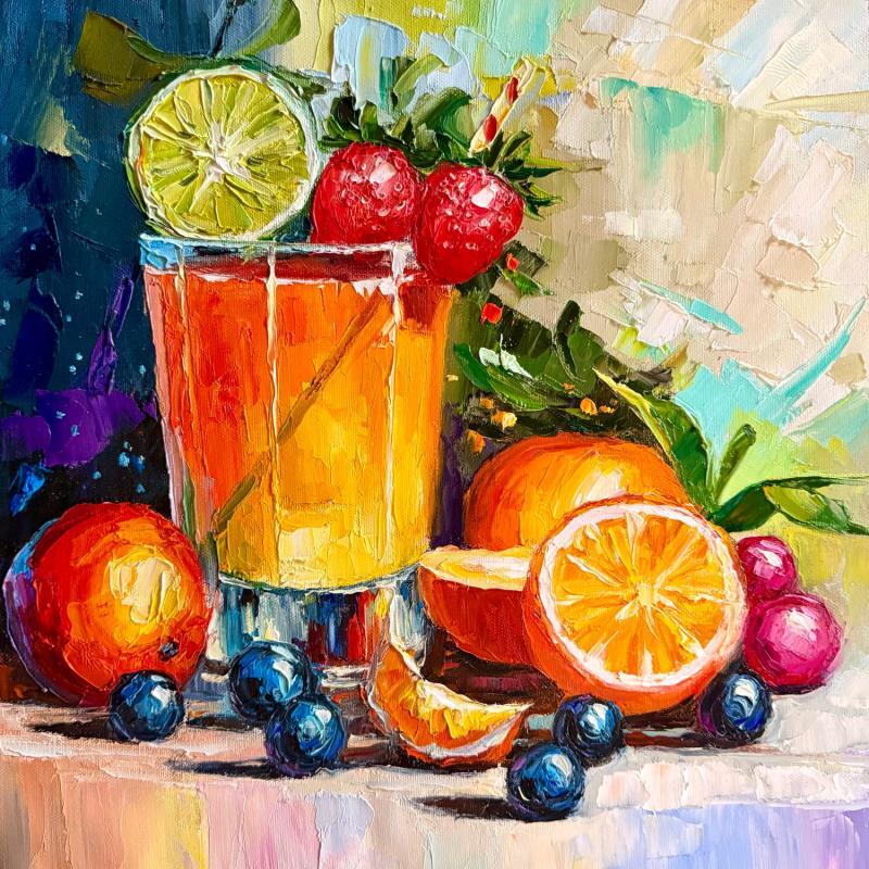 Painting A Juicy Coctail by Pigni Diana | Painting Figurative Oil Life style, Still-life