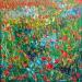 Peinture Coquelicots dans le pré par Amblard Florence | Tableau Impressionnisme Paysages Nature Acrylique