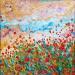 Peinture Joyeux coquelicots par Amblard Florence | Tableau Impressionnisme Paysages Nature Acrylique