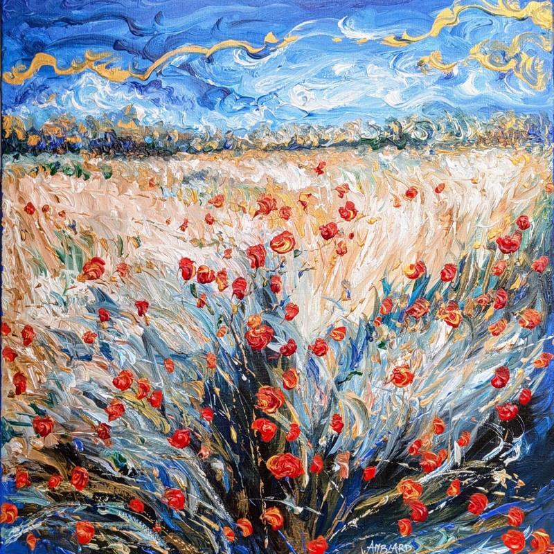 Peinture Une belle fin de journée par Amblard Florence | Tableau Impressionnisme Paysages Nature Acrylique