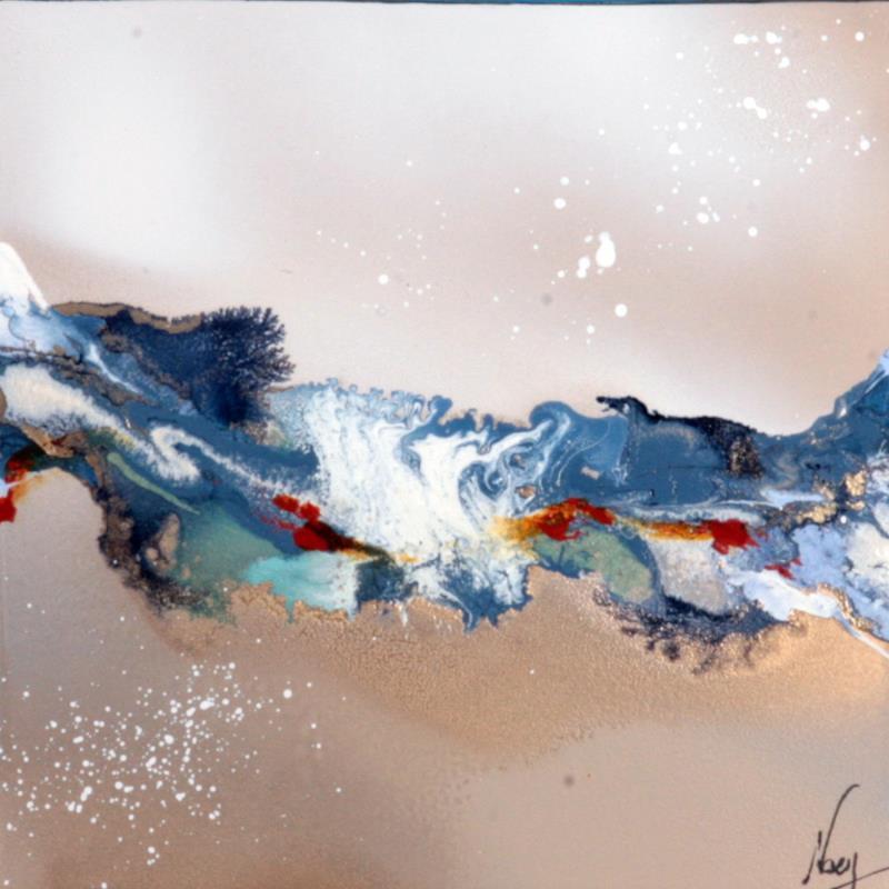 Painting C2970 by Naen | Painting Abstract Nature Acrylic Ink