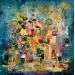 Painting En vacances avec toi ( Les Cinq Terre)  by Bastide d´Izard Armelle | Painting Abstract