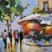 Painting Afternoon drink in Montreal by Joro | Painting Figurative Urban Oil