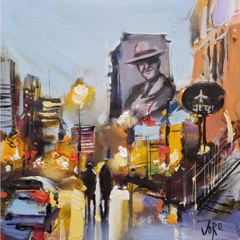 Painting Rue Crescent by Joro | Painting Figurative Urban Oil