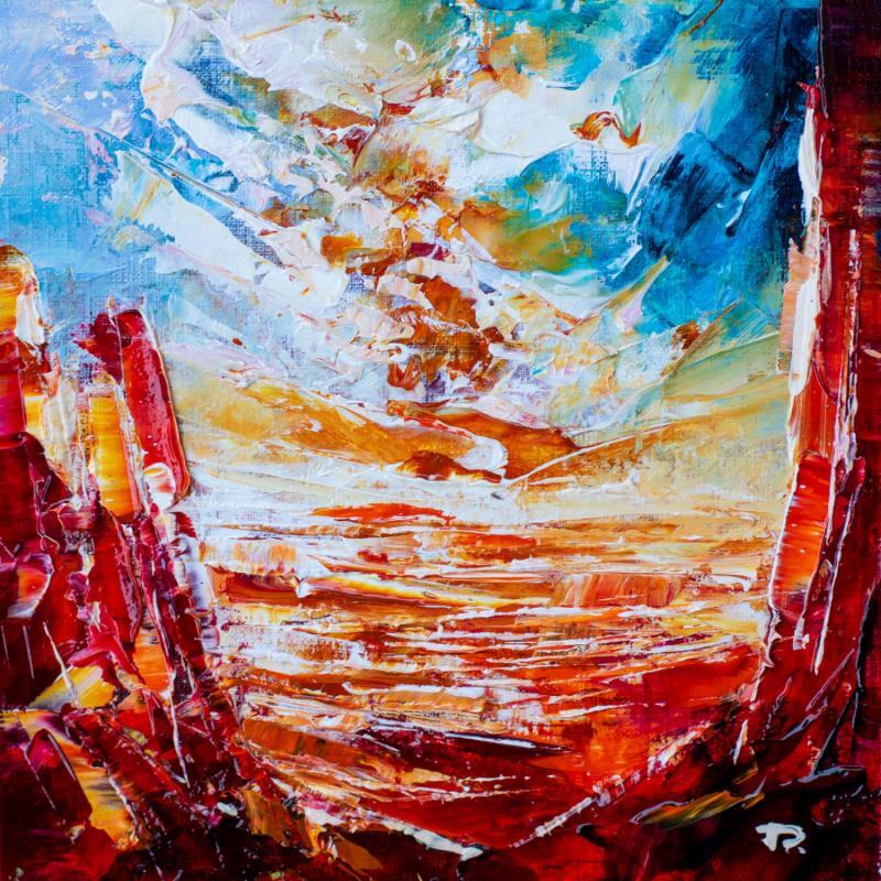 Painting Arizona sunset 1 by Reymond Pierre | Painting Figurative Landscapes Nature Oil