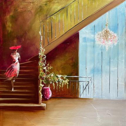 Painting c'est le printemps by Vinnie | Painting Figurative Oil