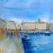 Painting Port de Marseille by Raffin Christian | Painting Figurative Urban Oil