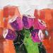 Painting Cactus fruits  by Lunetskaya Elena | Painting Figurative Landscapes Nature Minimalist Cardboard