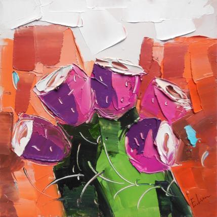 Painting Cactus fruits  by Lunetskaya Elena | Painting Figurative Cardboard Landscapes, Minimalist, Nature