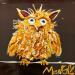 Painting RAS LE BOLUS by Moogly | Painting Raw art Animals Acrylic Resin Pigments