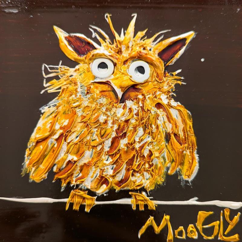 Painting RAS LE BOLUS by Moogly | Painting Raw art Animals Acrylic Resin Pigments