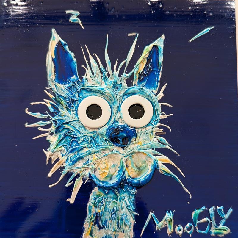 Painting FEERIQUS by Moogly | Painting Raw art Animals Acrylic Resin Pigments