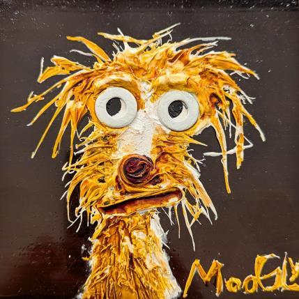 Painting FLEMMUS by Moogly | Painting Raw art Acrylic, Pigments, Resin Animals