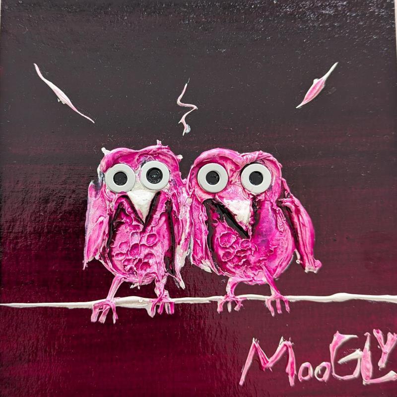 Painting INESPERUS by Moogly | Painting Raw art Animals Acrylic Resin Pigments