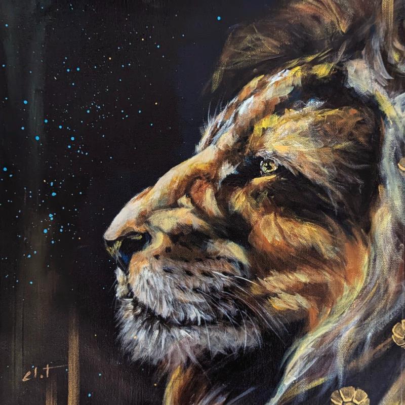 Painting Lion by CLOT | Painting Figurative Acrylic Animals