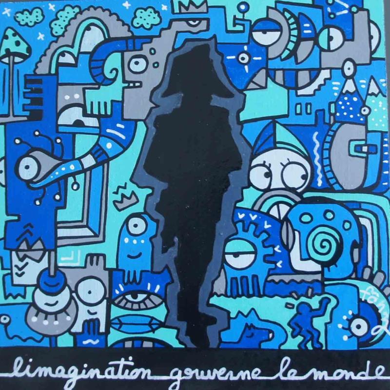 Painting L'imagination gouverne le monde by Fanny | Painting Pop-art Acrylic Posca