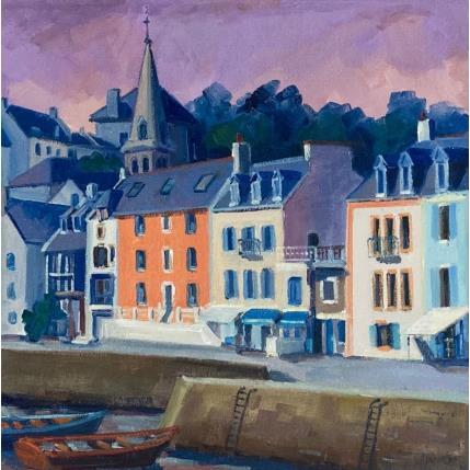 Painting Port de Sauzon à Belle-Ile en mer by Aliamus Béatrice  | Painting  Oil