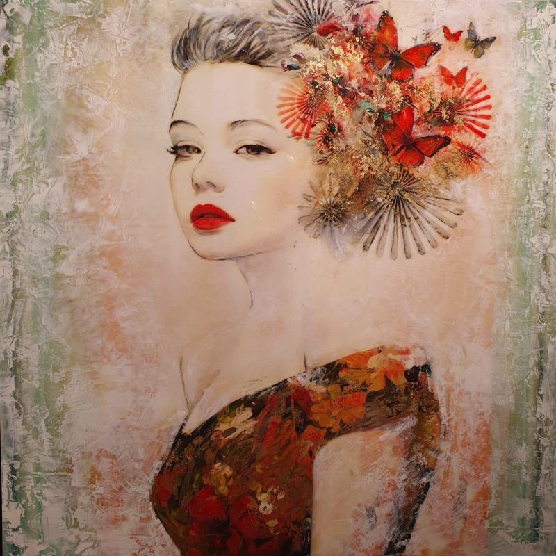 Painting Gloria III by Bofill Laura | Painting Figurative Acrylic, Resin Portrait