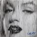 Painting Monroe lignes  by Wawapod | Painting Pop-art Pop icons Acrylic Posca