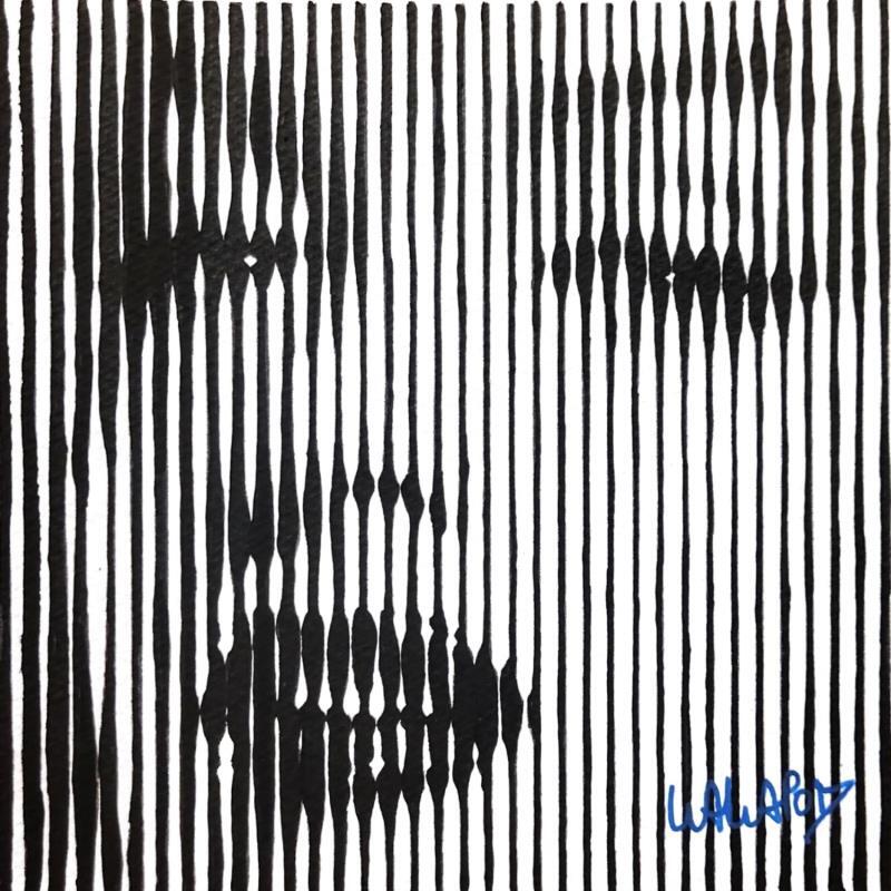 Painting Monroe lignes  by Wawapod | Painting Pop-art Pop icons Acrylic Posca