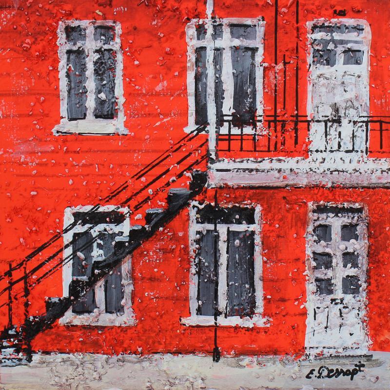 Painting Un détail de Montréal by Dessapt Elika | Painting Impressionism Acrylic Sand