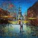 Painting Saint-Joseph de Montréal by Dessapt Elika | Painting Impressionism Acrylic Sand