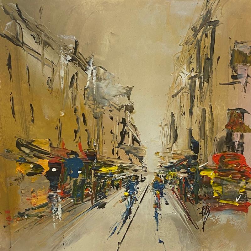 Painting Jour de Ville by Raffin Christian | Painting Figurative Urban Oil