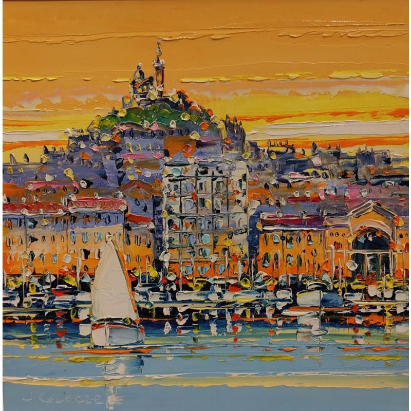 Painting Le petit voilier, Marseille by Corbière Liisa | Painting Figurative Landscapes Oil