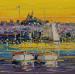 Painting Le soir arrive, Marseille by Corbière Liisa | Painting Figurative Landscapes Oil