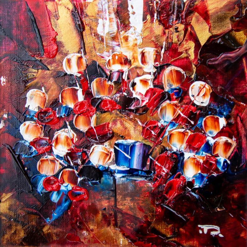 Painting Concert rouge 2 by Reymond Pierre | Painting Figurative Music Oil