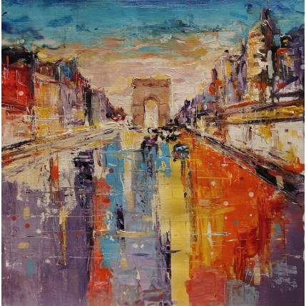 Painting La voûte céleste de la Place de l'Etoile by Yavru Irfan | Painting Figurative Oil