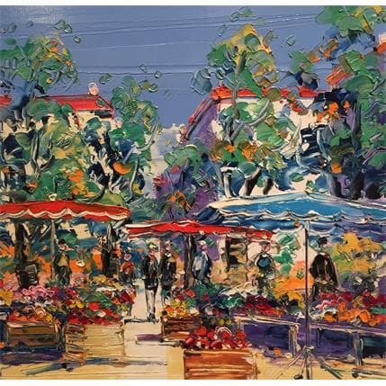 Painting Salade de fruit by Corbière Liisa | Painting Figurative Oil Landscapes