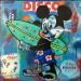 Painting Mickey surf by Kikayou | Painting Pop-art Pop icons Graffiti Acrylic Gluing