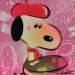 Painting Snoopy Artiste by Kedarone | Painting Pop-art Pop icons Graffiti Acrylic