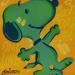 Peinture Snoopy Blue par Kedarone | Tableau Pop-art Icones Pop Graffiti Acrylique