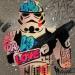 Peinture Stormtrooper par Kedarone | Tableau Pop-art Icones Pop Graffiti Acrylique