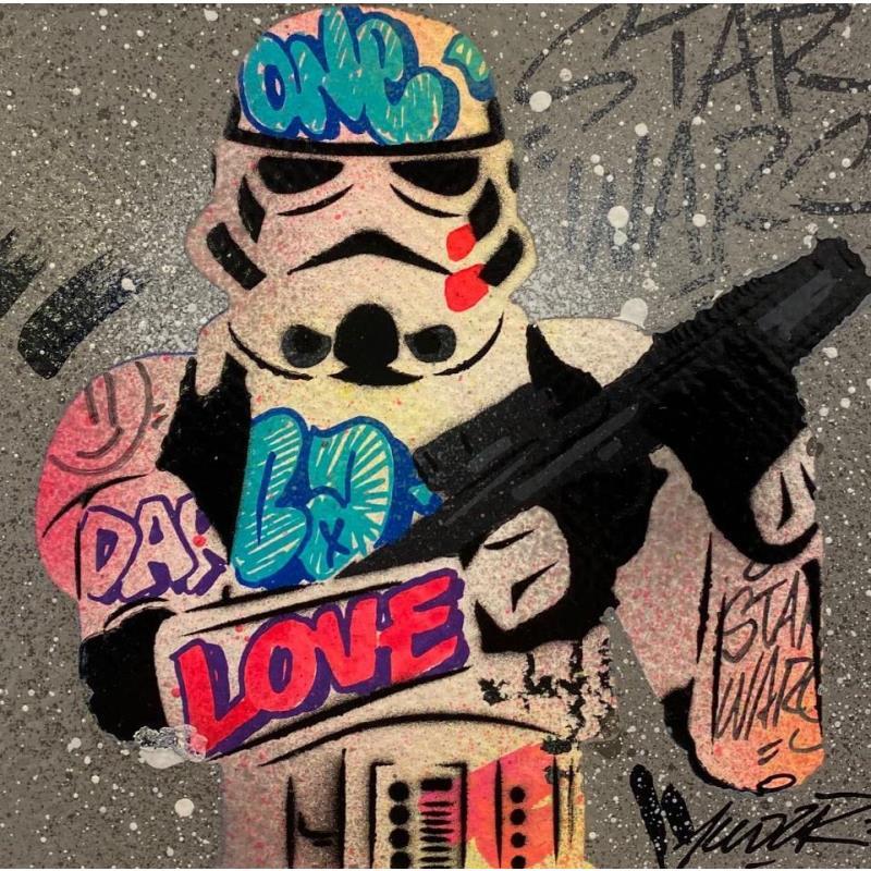 Peinture Stormtrooper par Kedarone | Tableau Pop-art Acrylique, Graffiti Icones Pop