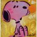 Peinture Snoopy Gum par Kedarone | Tableau Pop-art Icones Pop Graffiti Acrylique