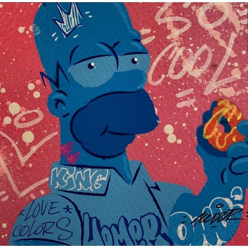 Peinture Homer par Kedarone | Tableau Pop-art Acrylique, Graffiti Icones Pop