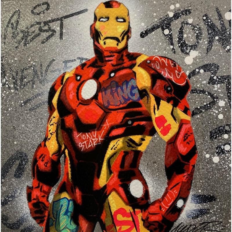 Painting Iron Man by Kedarone | Painting Pop-art Acrylic, Graffiti Pop icons