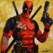 Painting Deadpool by Kedarone | Painting Pop-art Pop icons Graffiti Acrylic