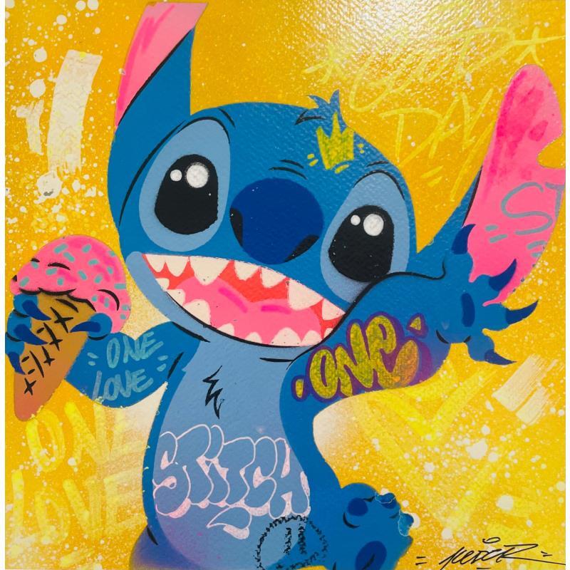 Painting Stitch Ice Cream by Kedarone | Painting Pop-art Acrylic, Graffiti Pop icons