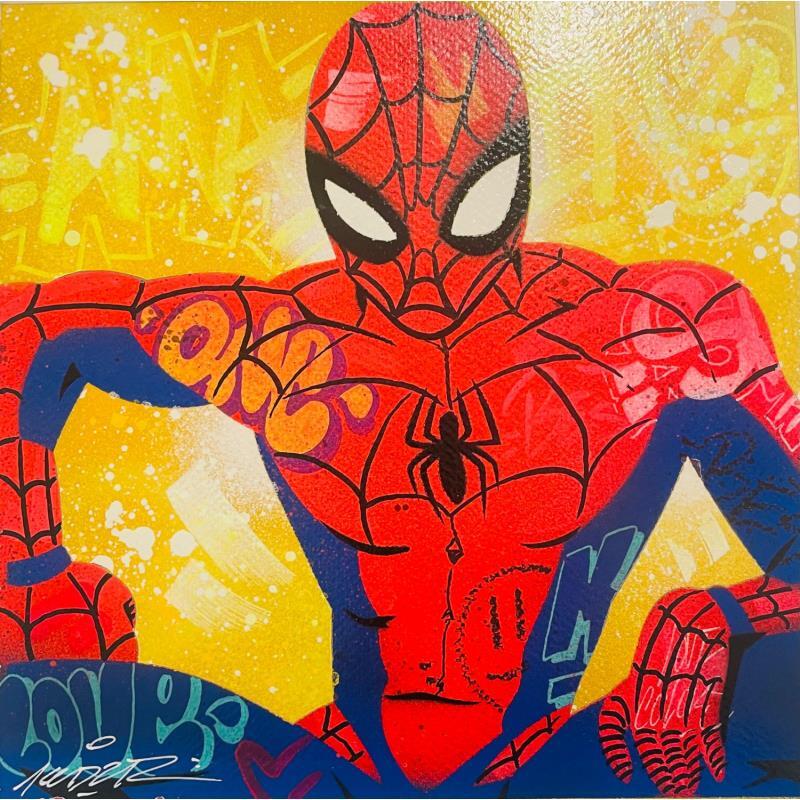 Painting Spider by Kedarone | Painting Pop-art Pop icons Graffiti Acrylic