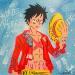 Painting Luffy by Kedarone | Painting Pop-art Pop icons Graffiti Acrylic