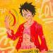 Painting Luffy by Kedarone | Painting Pop-art Pop icons Graffiti Acrylic