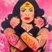 Painting Wonderwoman by Kedarone | Painting Pop-art Pop icons Graffiti Acrylic