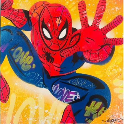 Gemälde Spiderman von Kedarone | Gemälde Pop-Art Acryl, Graffiti Pop-Ikonen